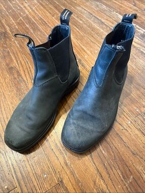 Blundstone Boots Black/Grey Leather